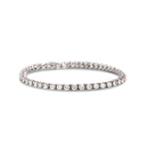 14k white gold estate diamond tennis bracelet