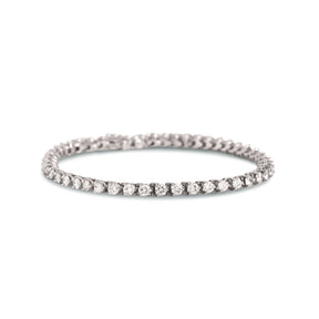 14k white gold estate diamond tennis bracelet