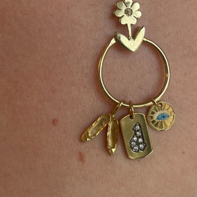 14K Yellow Gold Ballet Flats Charm