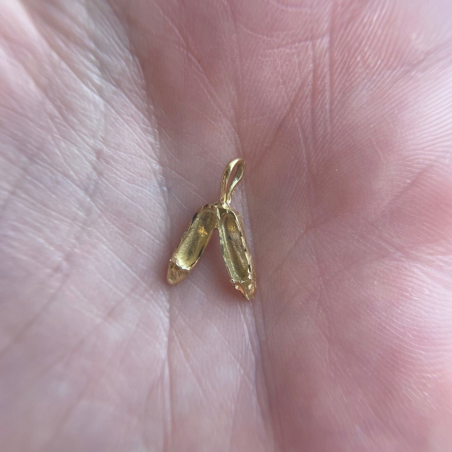 14K Yellow Gold Ballet Flats Charm