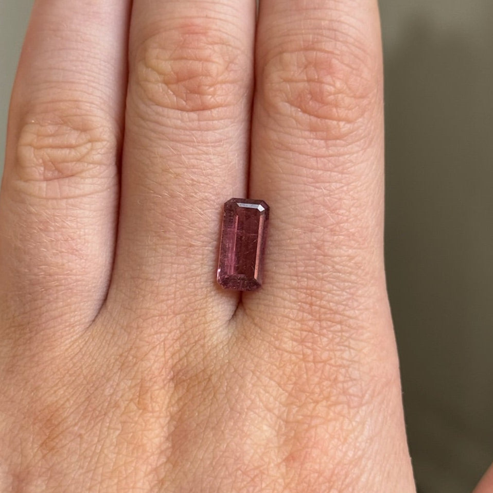 2.29ct Emerald Cut Pink Tourmaline