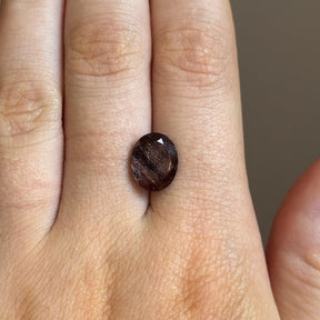 3.35ct Oval Burgundy Oregon Sunstone