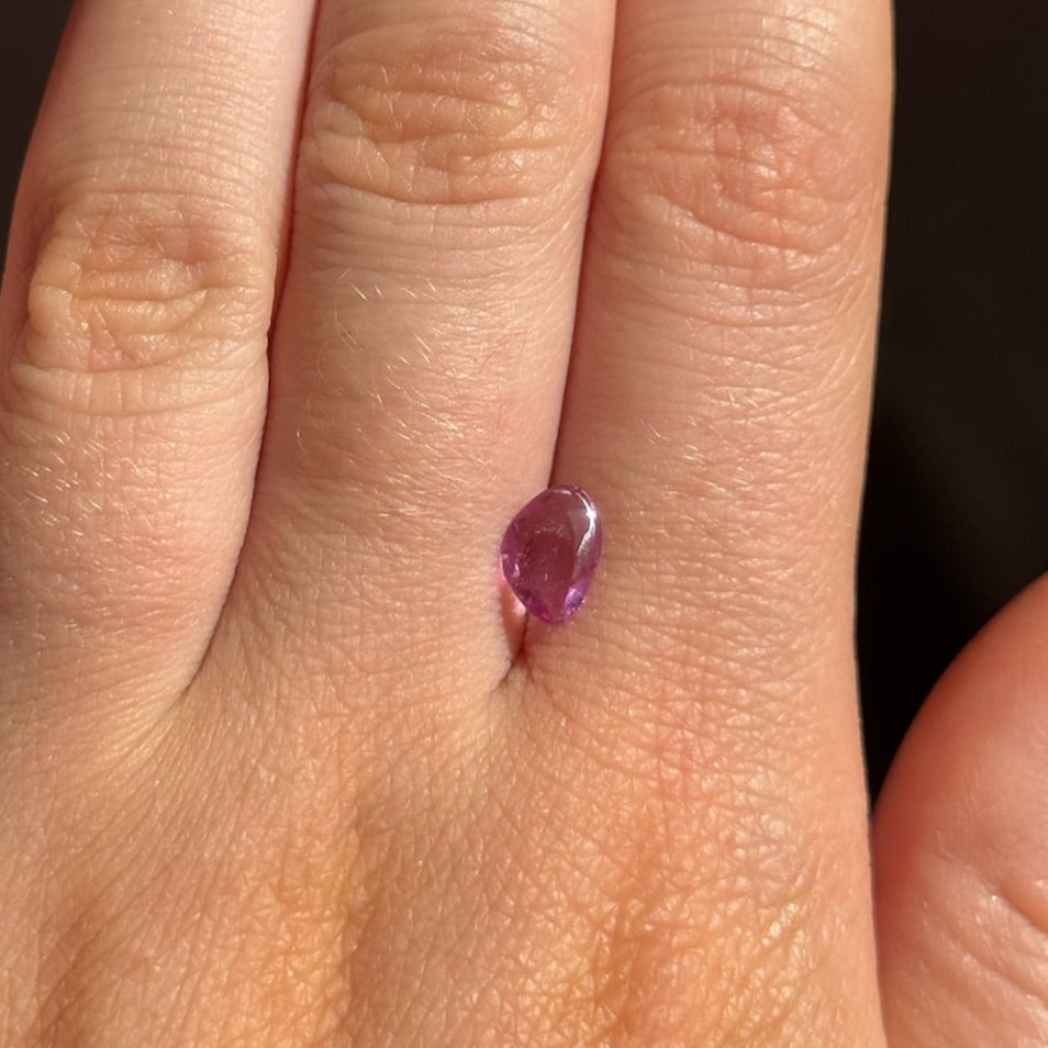 0.695ct Pink Sapphire Slice