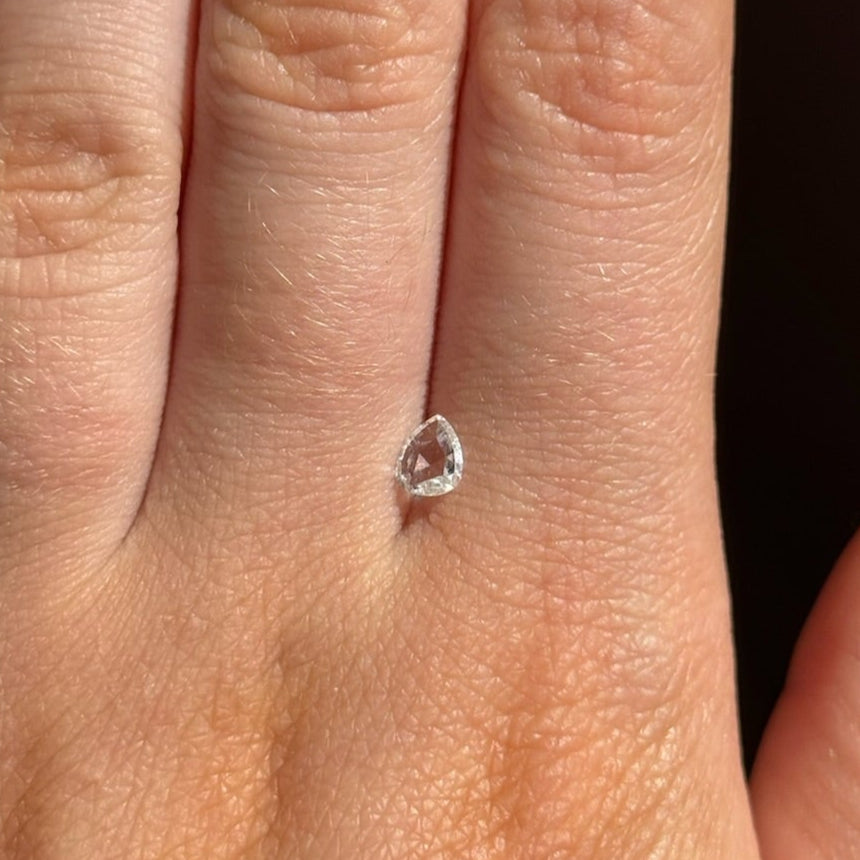 0.25ct Rose Cut Pear Shape Diamond
