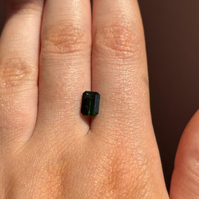 1.55ct Chrome Green Emerald Cut Tourmaline