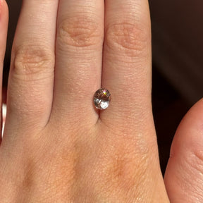 1.09ct Peach Oval Sapphire