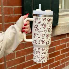 LP Doodle Art Tumbler Cup
