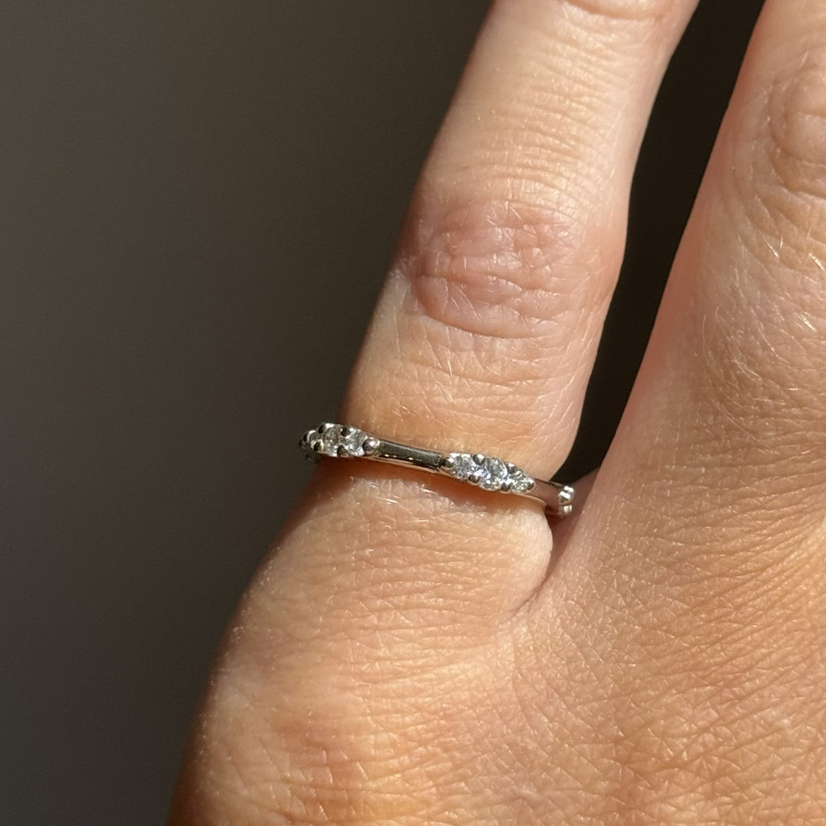 14K White Gold Lab Diamond Women's Band