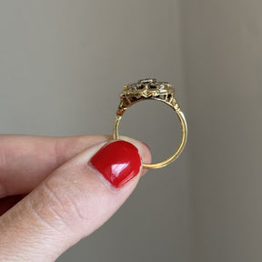 10K Yellow Gold Masonic Star Ring - Large