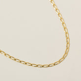 14k yellow gold twisted paperclip chain bracelet