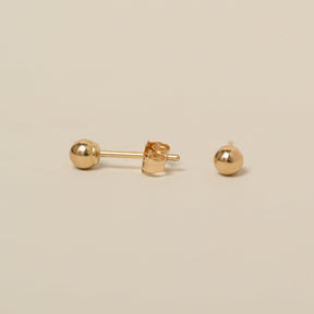 14k Polished 3mm Ball Stud Earrings