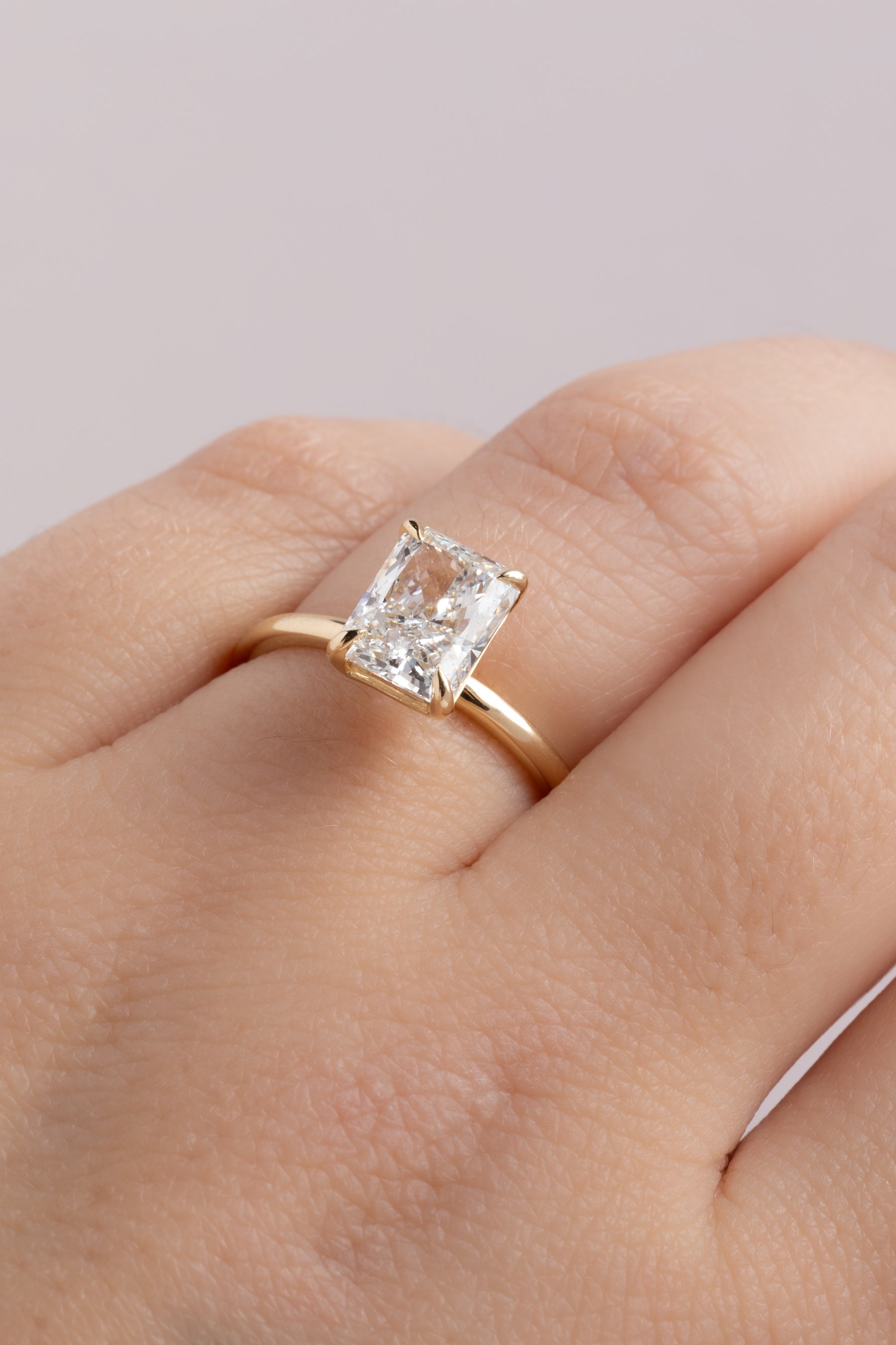2.20ct Radiant Lab Grown Diamond Michelle Ring
