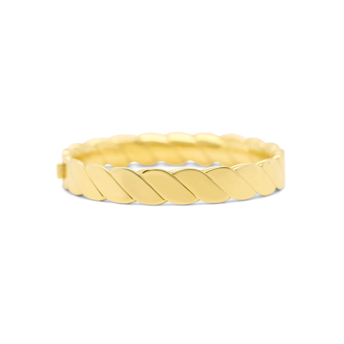 Estate 18k Yellow Gold Tiffany & Co. Twist Bangle