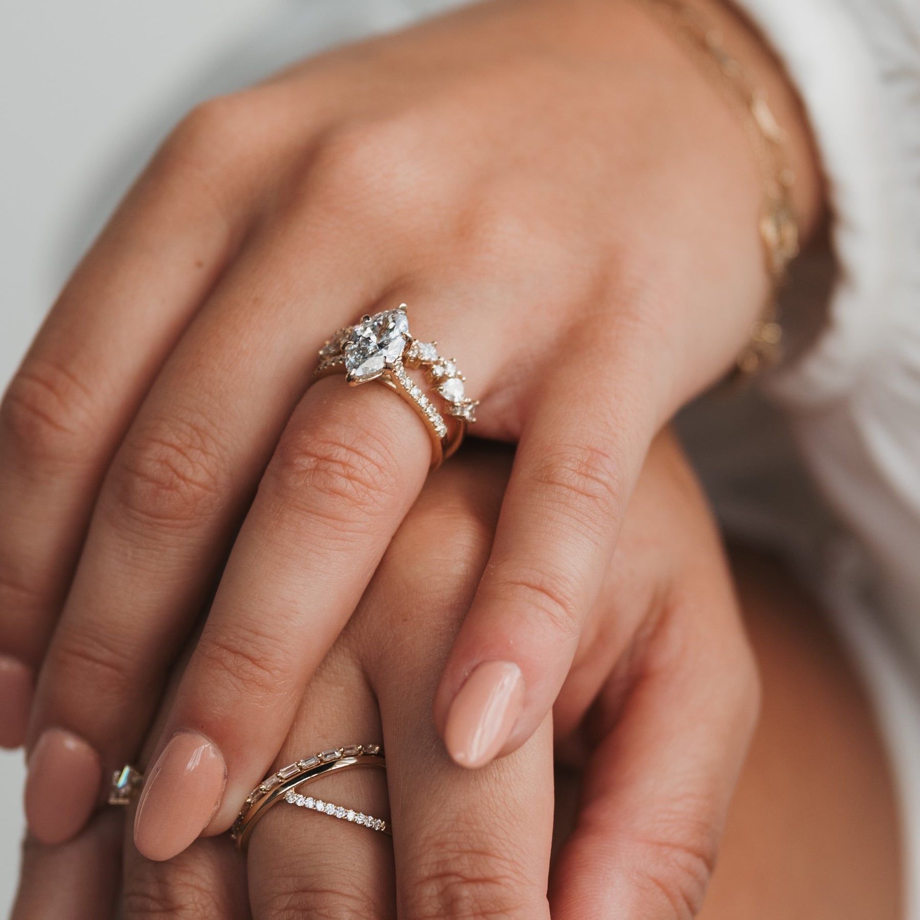 2.02ct Marquise Lab Grown Diamond Nova Ring