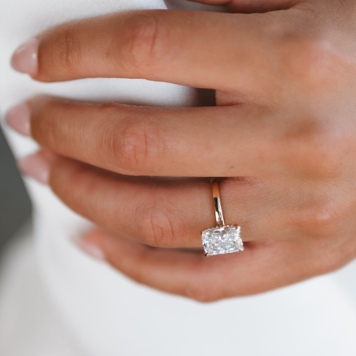 3.58ct Radiant Lab Grown Diamond Phoebe Ring