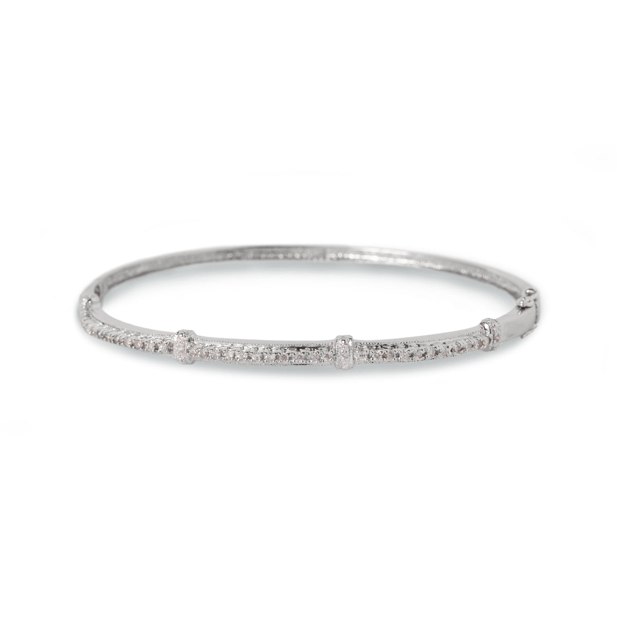 14kw diamond bangle bracelet