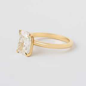 2.54ct Elongated Cushion Lab Grown Diamond Violet Ring