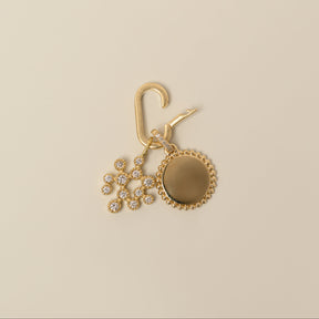 14k gold charm holder clip