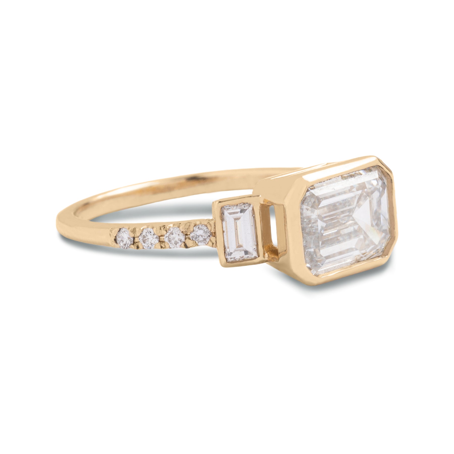 2.02ct Emerald Lab Grown Diamond Ember Ring