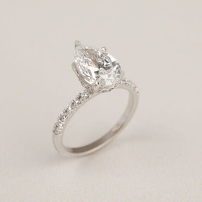 2.53ct Pear Lab Grown Diamond Louise Ring