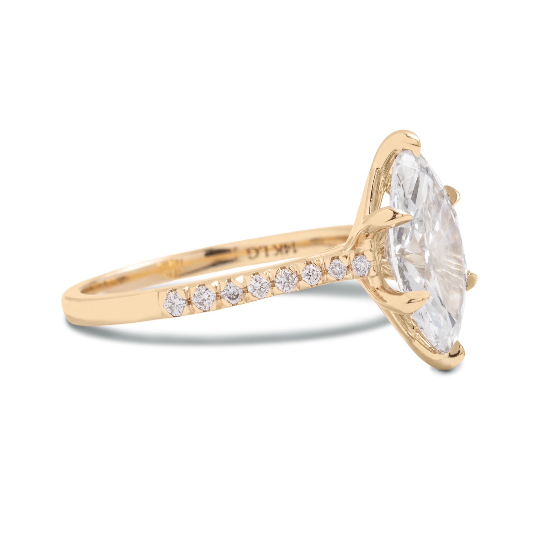 2.02ct Marquise Lab Grown Diamond Nova Ring