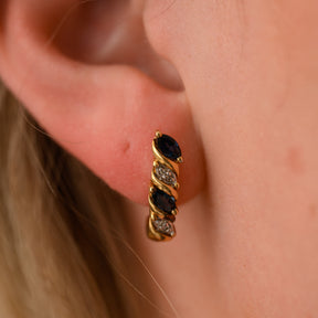 Navy Earrings