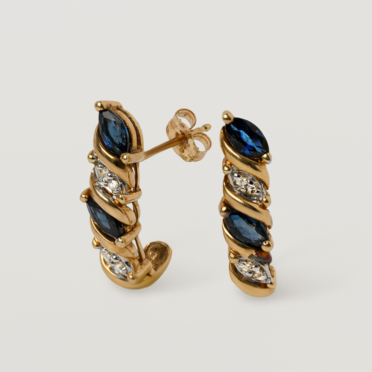 Navy Earrings