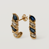 Navy Earrings