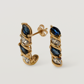 Navy Earrings