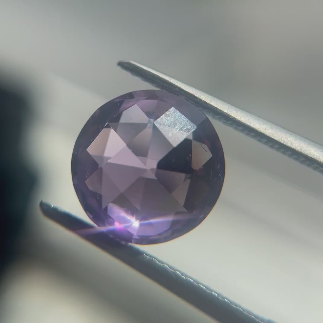 5.68tcw Rose Cut Amethyst Pair