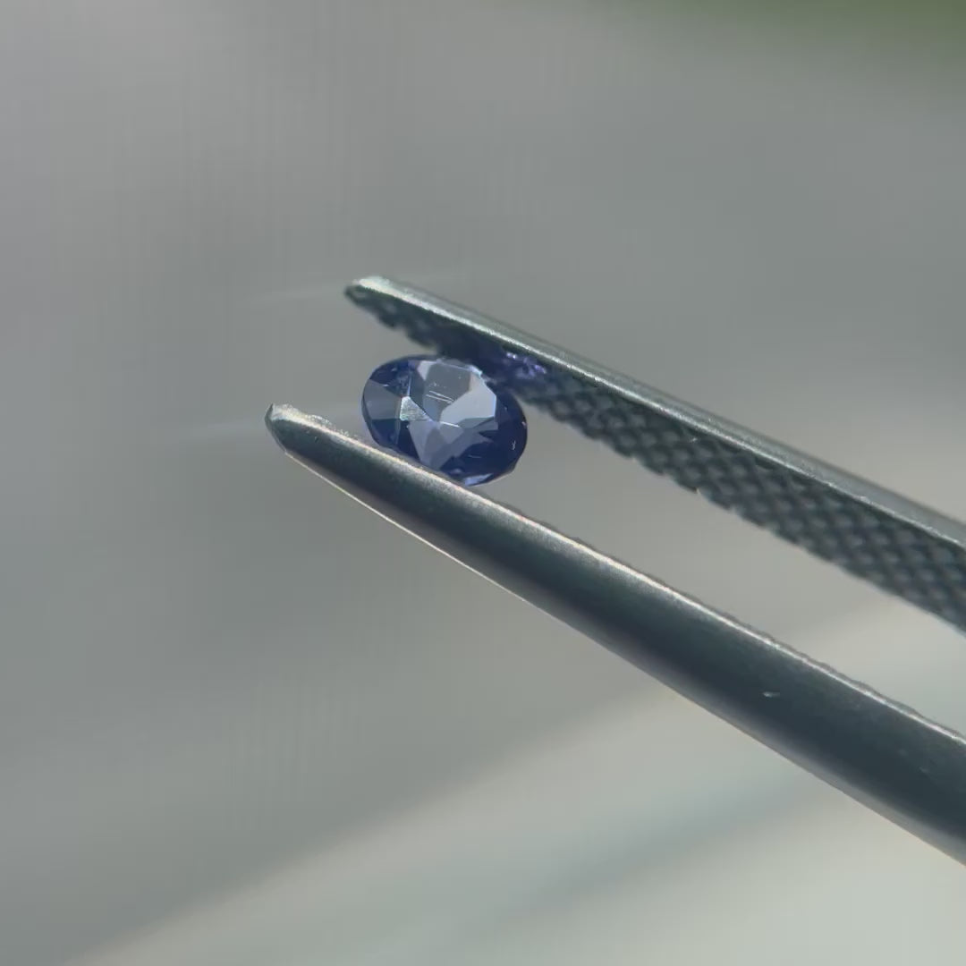 0.59tcw Blue Tanzanite Pair
