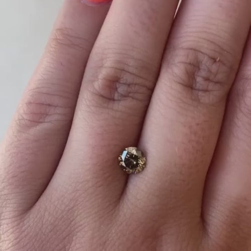 0.83ct Round Brilliant Cut Brown/SI2 Diamond