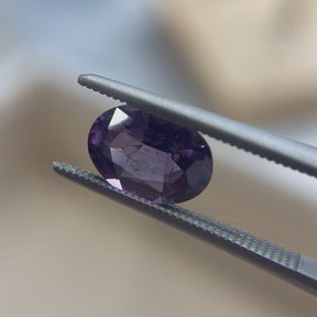 1.78ct Purple Oval Tanzanian Spinel