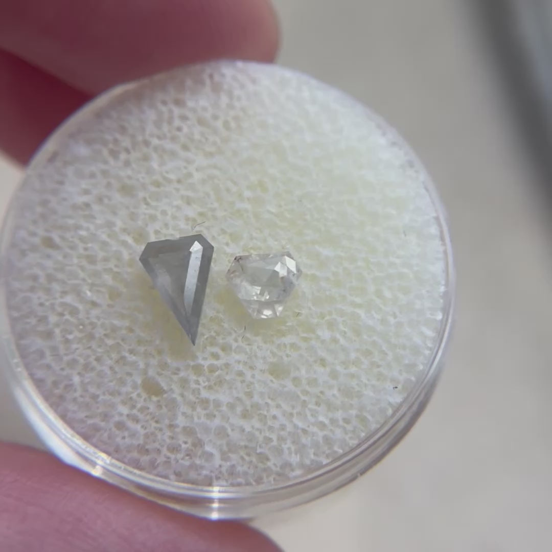 0.72tcw Parcel of Rough Diamond Shields