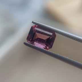 3.36tcw Emerald Cut Pink Tourmaline Pair