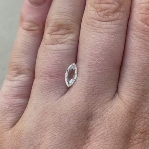 0.65ct Marquise Rose Cut Diamond