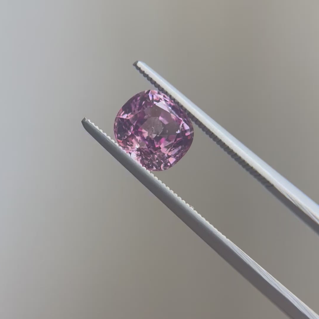 2.48ct Pink Cushion Cut Burma Spinel