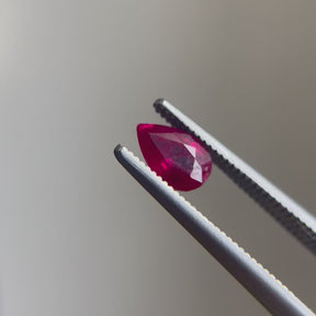 1.16tcw Pear Shape Ruby Pair
