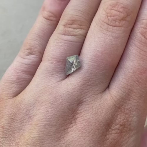 1.67ct Kite Shape Gray Diamond