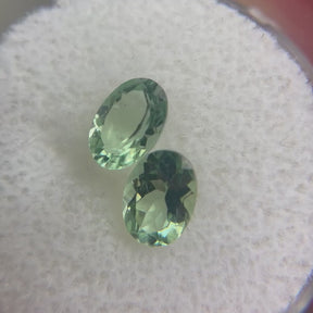 1.71tcw Oval Mint Tourmaline Pair
