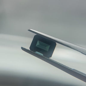 1.12ct Emerald Cut Blue-Green Tourmaline