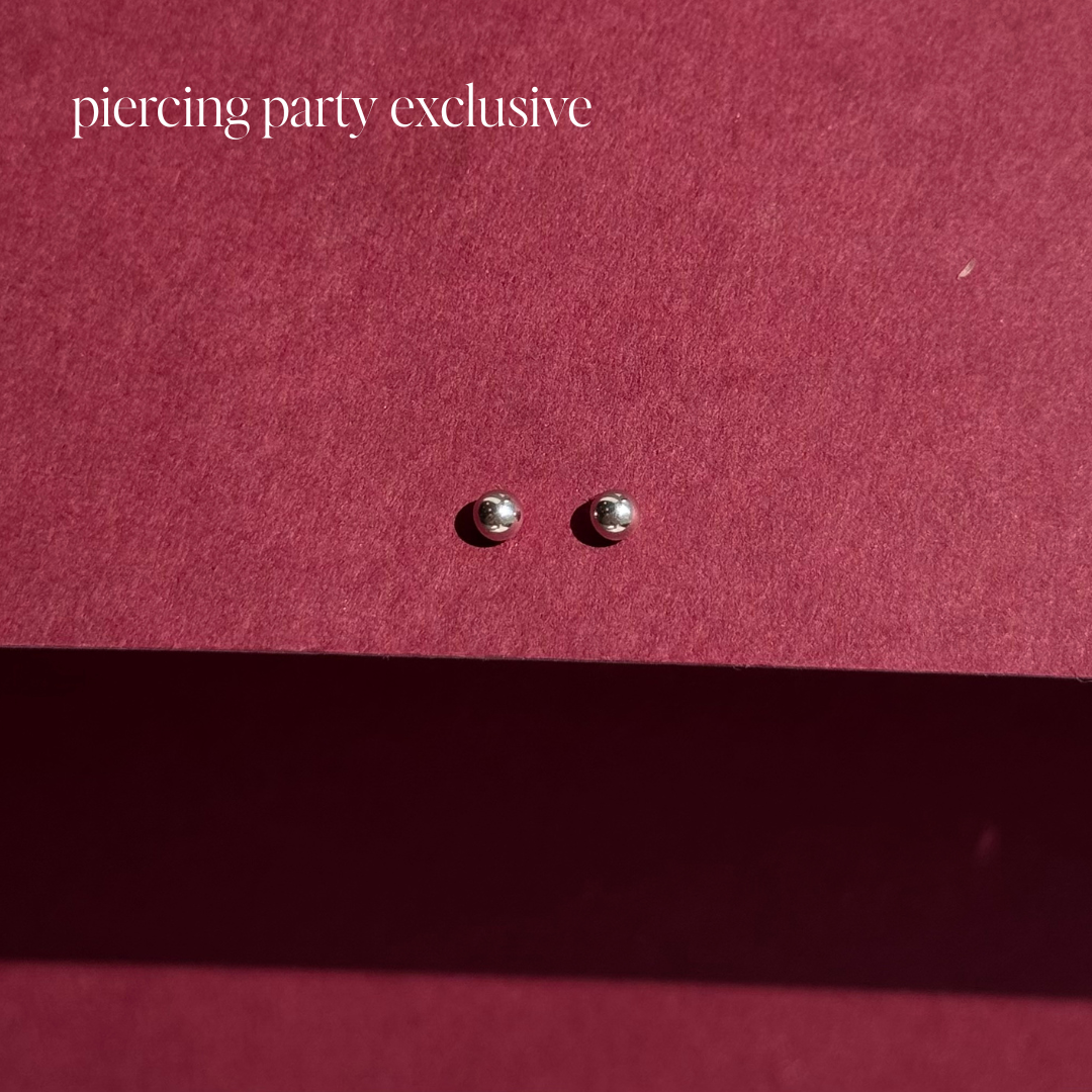 14k Polished 3mm Ball Stud Earrings