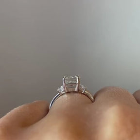 2.58ct Emerald Lab Grown Diamond Zoey Ring