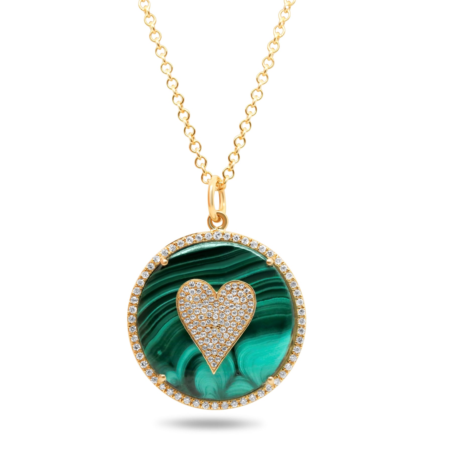 Malachite Heart Adjustable Necklace | APM Monaco