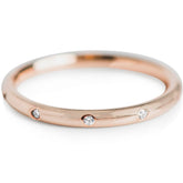 GYPSY SET DIAMOND WEDDING BAND OR STACK RING