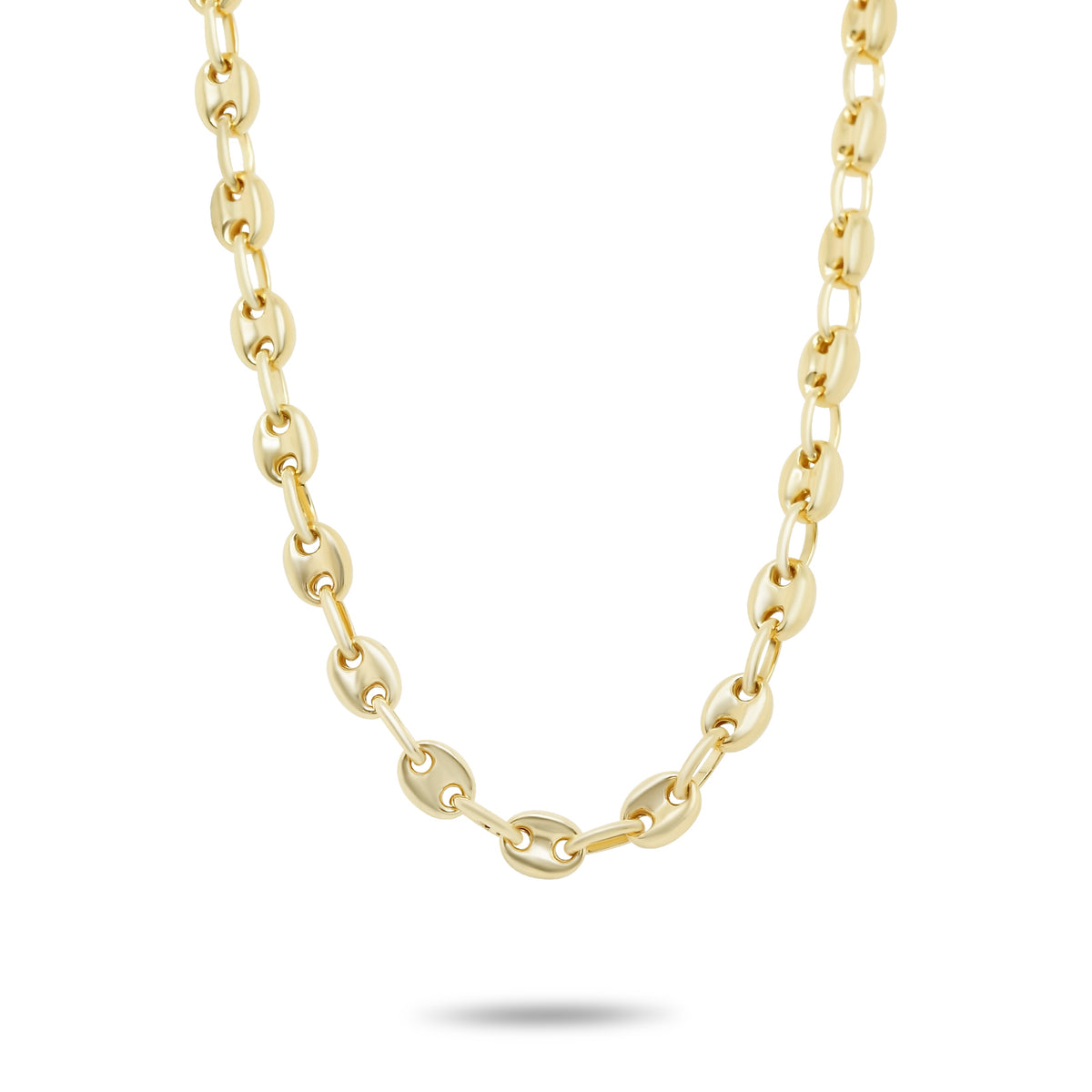 20 inch 14k yellow gold mariner chain necklace