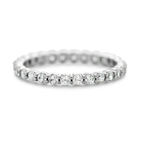 2.0mm eternity band ~0.87tcw diamonds available in platinum or 14k yellow, white or rose gold