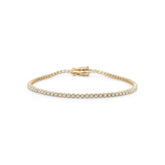 14k gold diamond tennis bracelet