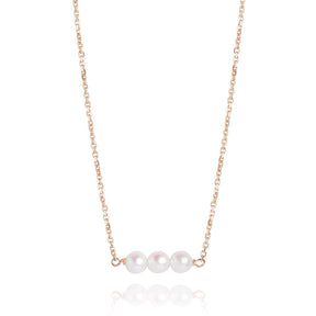PEARL AND YELLOW GOLD NECKLACE