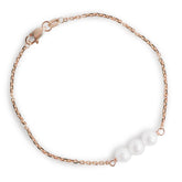 YELLOW GOLD BRACELET WITH FRESH WATER PEARLS